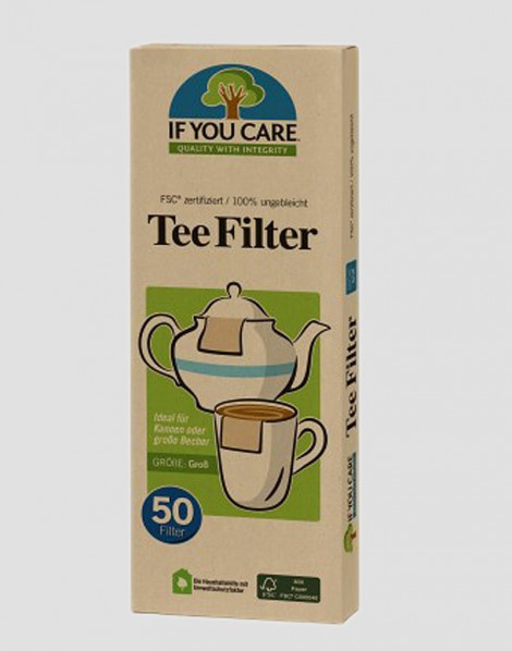 IF YOU CARE Ekologiczne filtry do herbaty duże 50 szt.