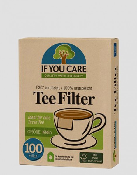 IF YOU CARE Ekologiczne filtry do herbaty małe 100 szt.
