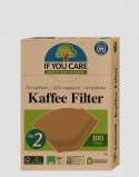 IF YOU CARE Ekologiczne filtry do kawy nr 2 100 szt.