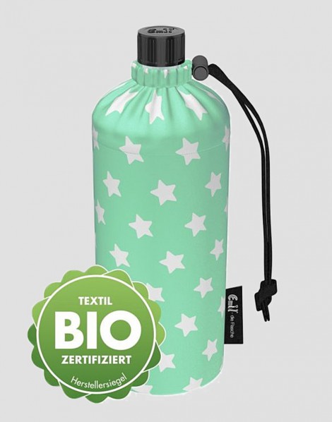 EMIL Ekologiczna butelka miętowa w gwiazdy 600 ml