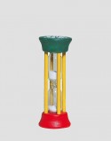 REDECKER Drewniana klepsydra 2-minutowa zielono-czerwono-żółta