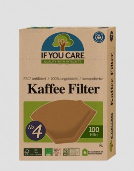 IF YOU CARE Ekologiczne filtry do kawy nr 4 100 szt.
