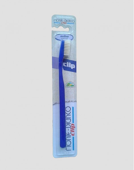 MONTE-BIANCO Szczoteczka do mycia zębów LESS WASTE dla dorosłego twarda natura niebieska